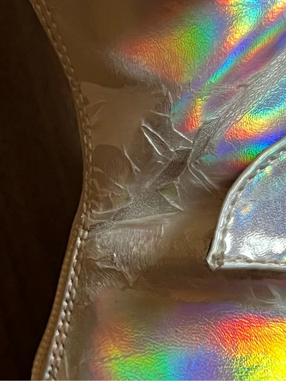 Demonia Swing 230 Holographic Platform Boots